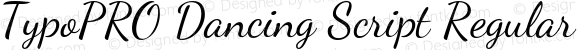 TypoPRO Dancing Script Regular Version 1.002