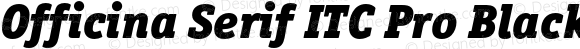 Officina Serif ITC Pro Black Italic
