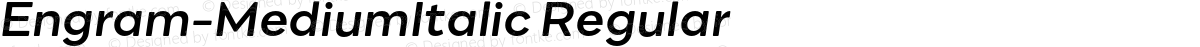 Engram-MediumItalic Regular
