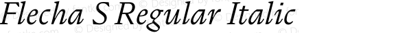 Flecha S Regular Italic