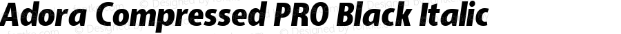 Adora Compressed PRO Black Italic