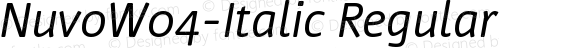 Nuvo W04 Italic