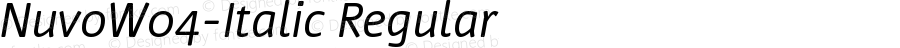 Nuvo W04 Italic