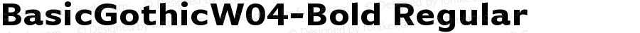 BasicGothicW04-Bold Regular Version 7.504