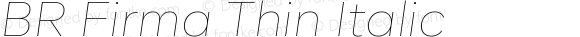 BR Firma Thin Italic