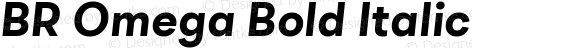 BR Omega Bold Italic