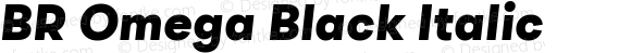 BR Omega Black Italic