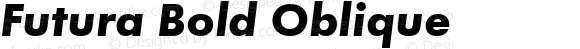 Futura Bold Oblique