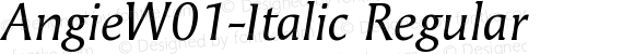 Angie W01 Italic