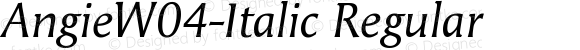 Angie W04 Italic