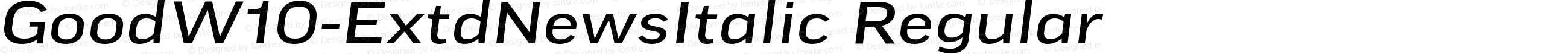 Good W10 Extd News Italic