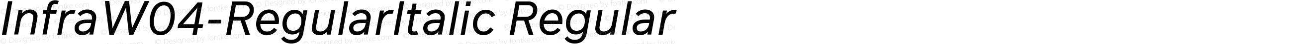 InfraW04-RegularItalic Regular