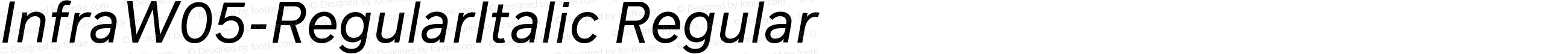 InfraW05-RegularItalic Regular