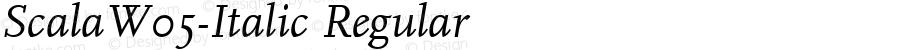 Scala W05 Italic