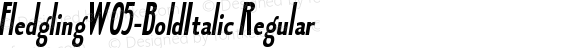 Fledgling W05 Bold Italic