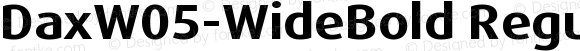 DaxW05-WideBold Regular