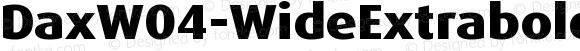 DaxW04-WideExtrabold Regular