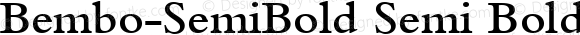 Bembo-SemiBold Semi Bold