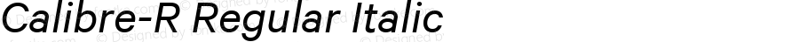 Calibre-R Regular Italic Version 2.001 | web-TT