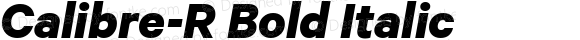 Calibre-R Bold Italic