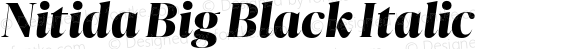 Nitida Big Black Italic