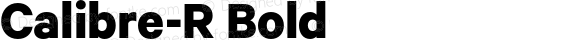 Calibre-R Bold Version 2.001 | web-OT