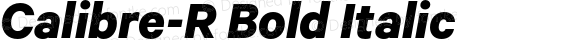 Calibre-R Bold Italic Version 2.001 | web-OT