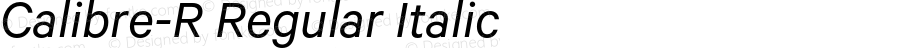 Calibre-R Regular Italic Version 2.001 | web-OT