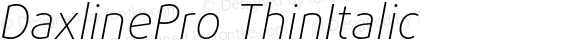 DaxlinePro-ThinItalic