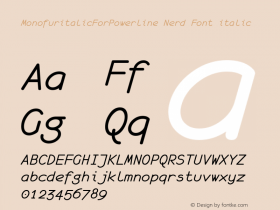 MonofuritalicForPowerline Nerd Font