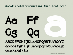 MonofurboldForPowerline Nerd Font