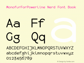 MonofurForPowerline Nerd Font