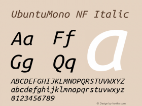 UbuntuMono NF