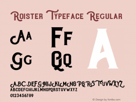 Roister Typeface