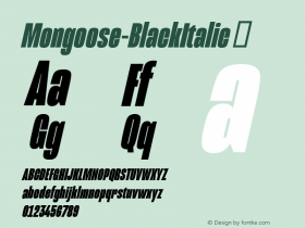 Mongoose-BlackItalic