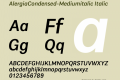 AlergiaCondensed-Mediumitalic