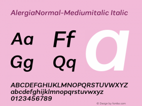 AlergiaNormal-Mediumitalic