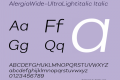 AlergiaWide-UltraLightitalic