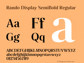 Rando Display SemiBold