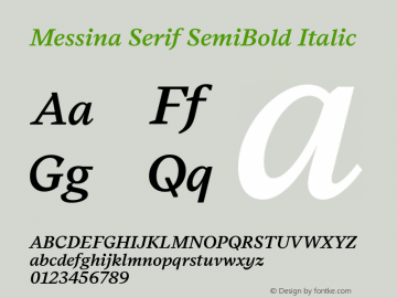 Messina Serif