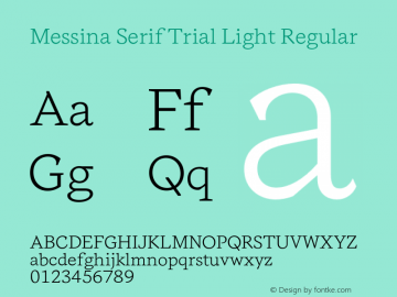 Messina Serif Light