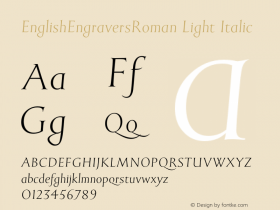 EnglishEngraversRoman Light