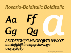 Rosario-BoldItalic