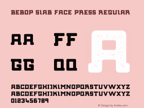 Bebop Slab Face Press