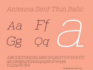 Antenna Serif Thin