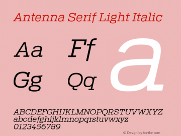 Antenna Serif Light