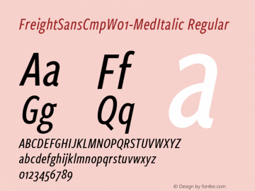 FreightSansCmp-MedItalic