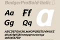 BadgerProBold-Italic