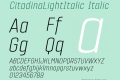 CitadinaLightItalic