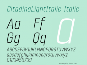 CitadinaLightItalic